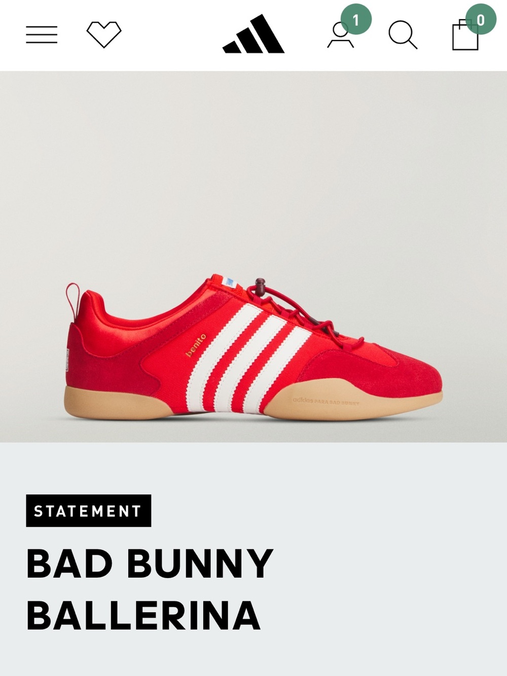 Adidas para Bad Bunny Ballerina Flamboyan